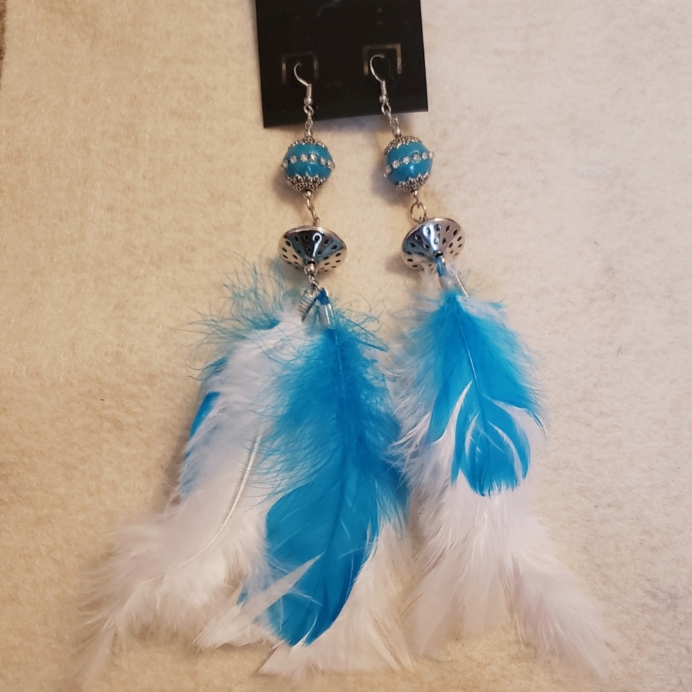 Feather earrings